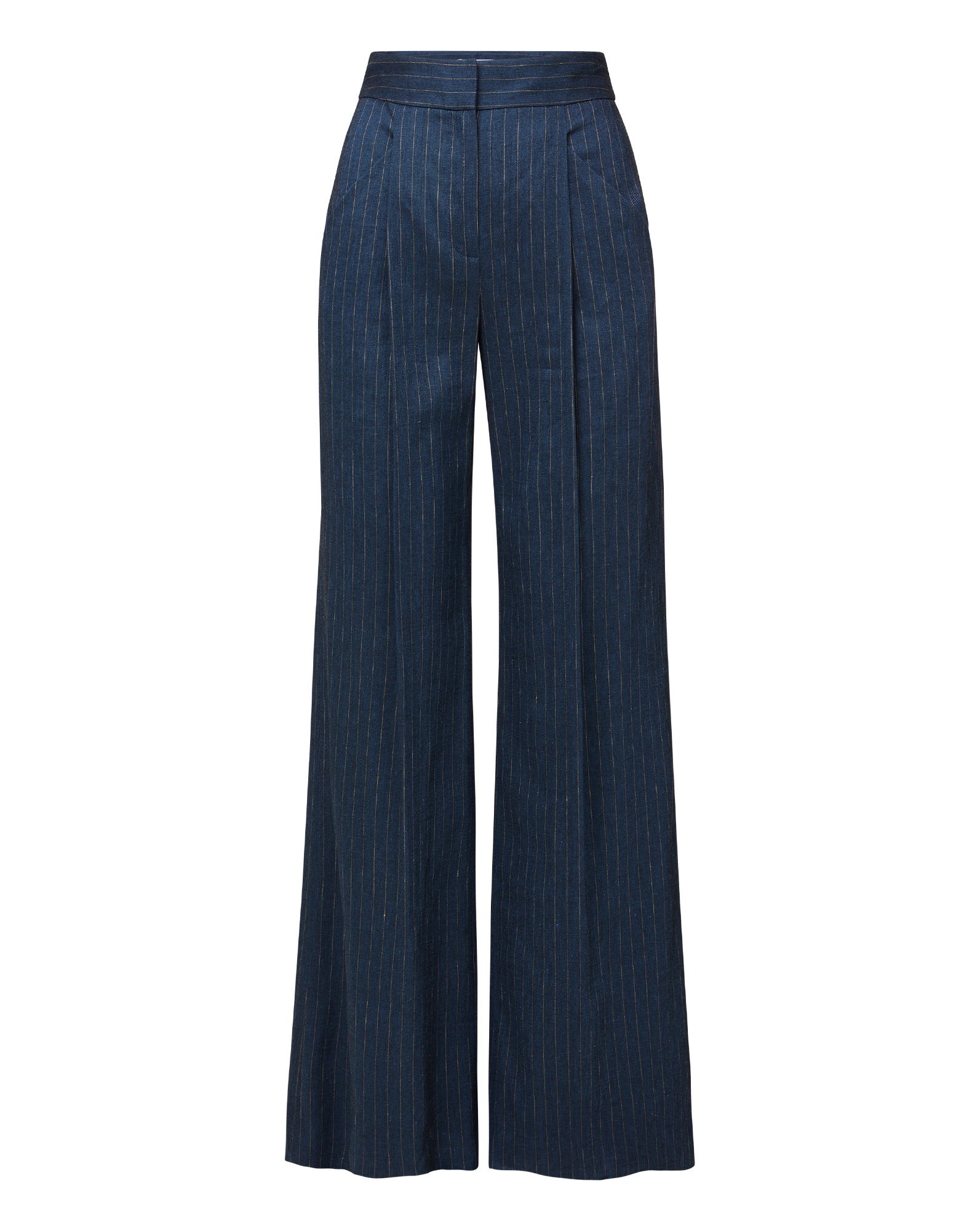 Rimini Wide-Leg Pinstripe Pant