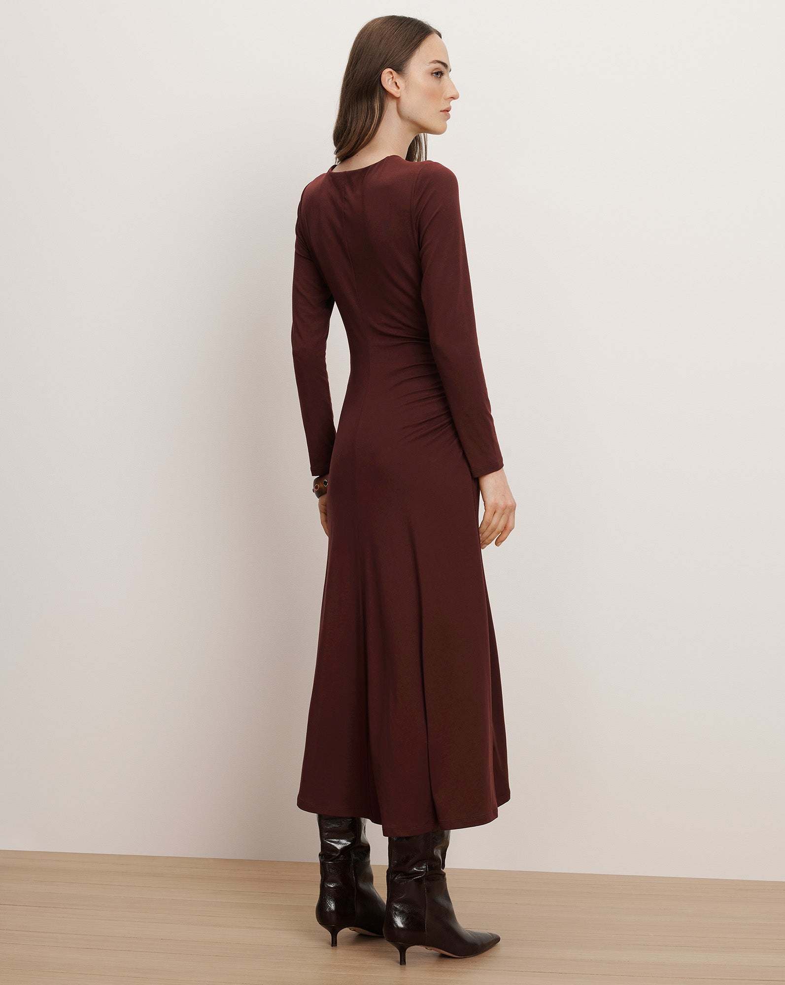 Theodora Ruched Midi Dress